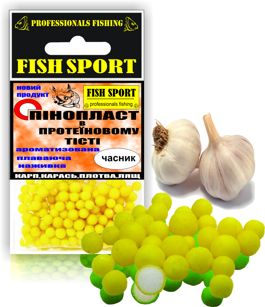 

Пенопласт в тесте (ЧЕСНОК )maxi, Жёлтый