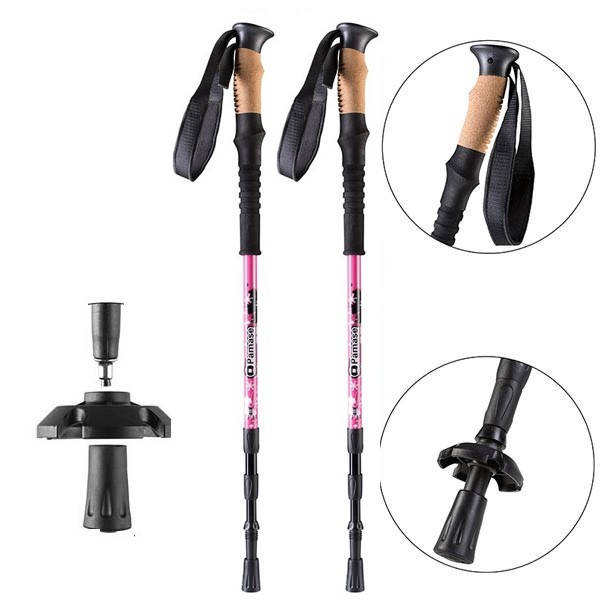 

Палки для скандинавской ходьбы (Трекинговые палки) PAMASE Anti-shock Дюралюминий Pink CN-TY0315