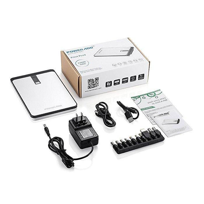 

Poweradd Pilot Pro2 23000mAh Power Bank Портативний зарядний пристрій Подвійний зовнішній акумулятор USB для i