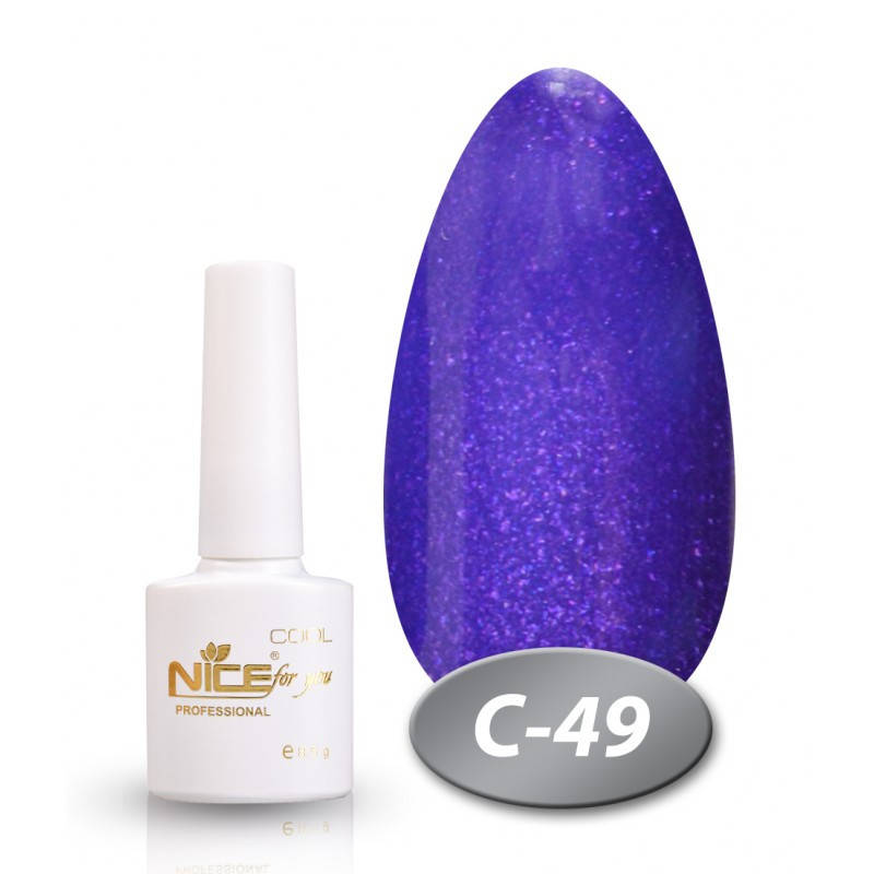 

Гель-лак Nice for you Cool C-49 фиалковый блеск 8,5 мл