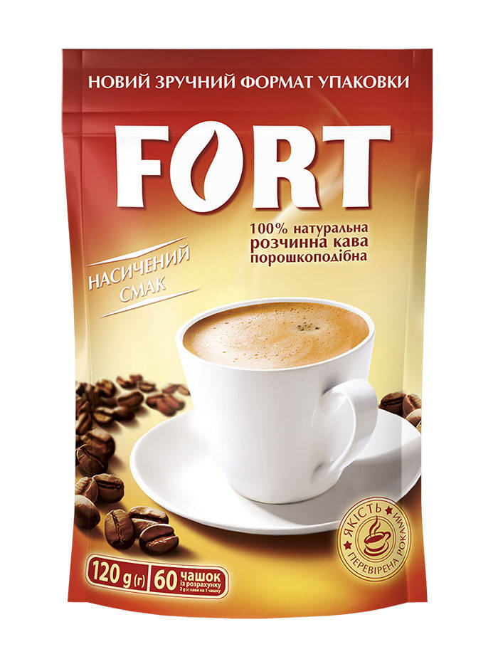 

Элит Форт кофе растворимый 100 грамм в мягкой упаковке