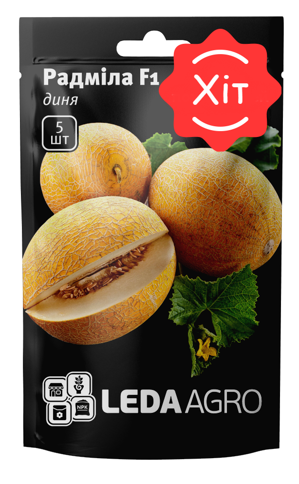 

Радміла F1 5 шт Leda Agro Диня Насіння (Радмила F1 Дыня Семена)