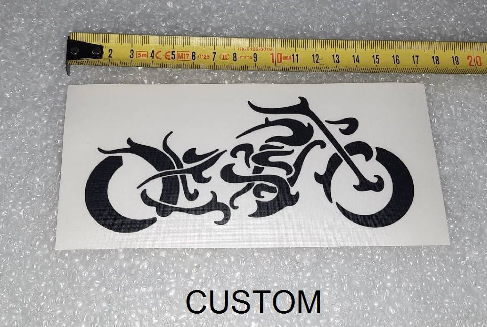 

Наклейка Мото-тема (15 см) черная