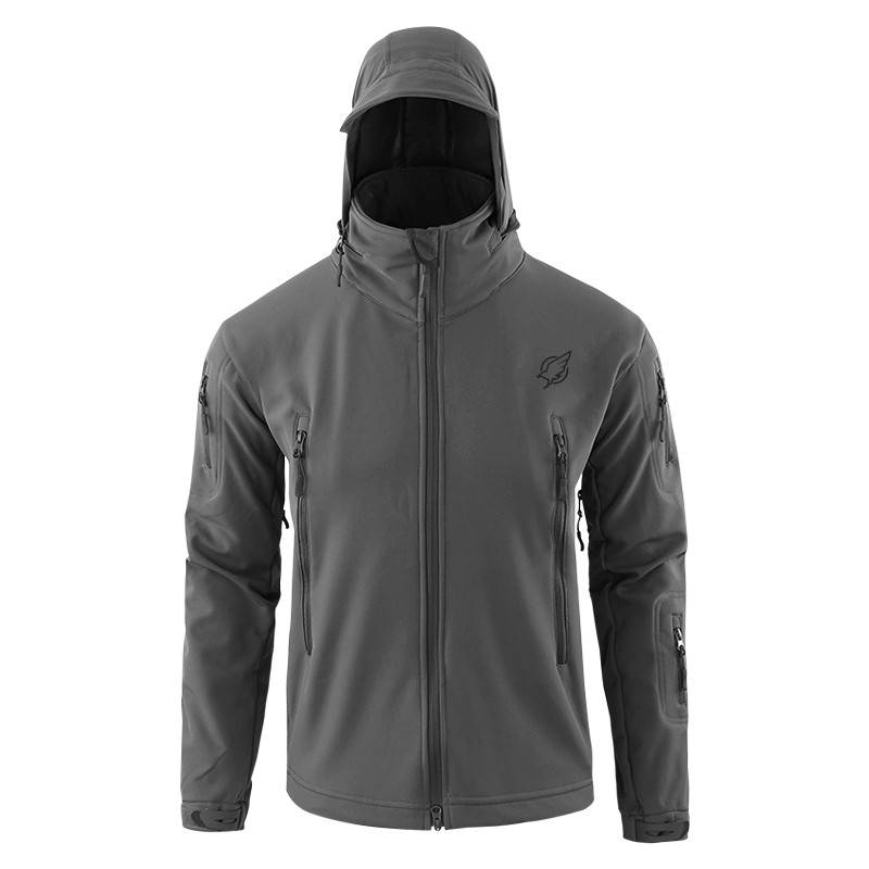 

Тактическая куртка Eagle Soft Shell JA-03 с флисом Grey S, Серый