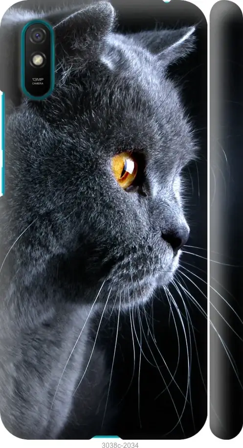 

Чехол для Xiaomi Redmi 9A с картинкой / на Ксяоми, сяоми, ксиоми редми 9а с принтом Красивый кот, Черный