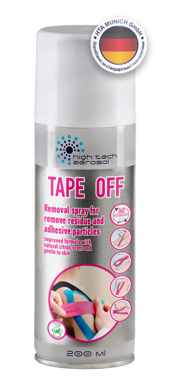 

БЫСТРОДЕЙСТВУЮЩИЙ СПРЕЙ ДЛЯ СНЯТИЯ ТЕЙПОВ «HTA TAPE OFF» (200 МЛ.)