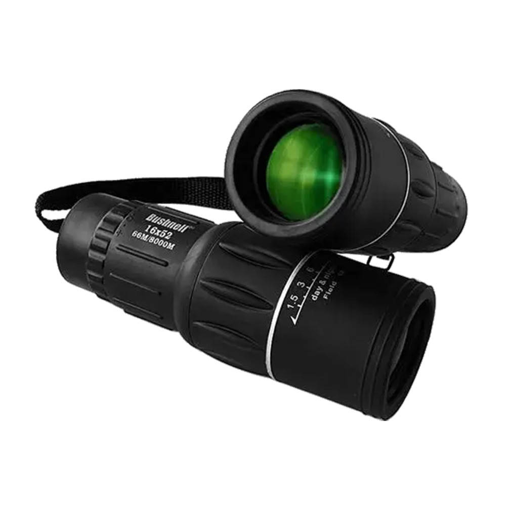 

Монокуляр Bushnell 16х52 + чехол / Мощный монокуляр с двойной фокусировкой, Черный