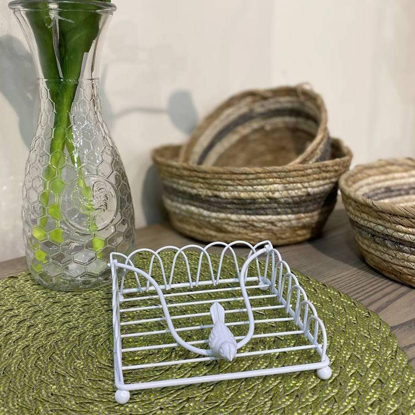 

Салфетница металлическая, Белый