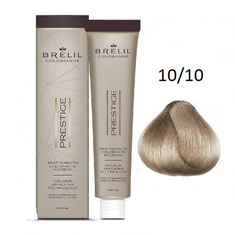 

Краска для волос Brelil Colorianne Prestige 10/10 ультрасветлый пепельный блонд 100 мл