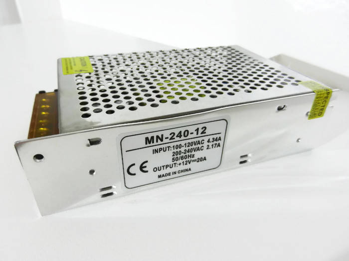 

MN-240-12 Блок питания 12В 20А 240Вт 200×110×50 мм