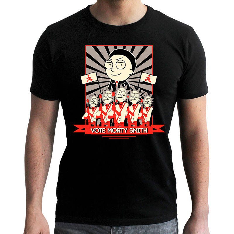 

Футболка RICK AND MORTY Vote Morty (Рік і Морті) для чоловіків M чорна