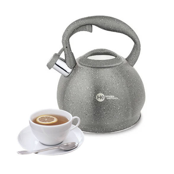 

Чайник со свистком HIGHER+KITCHEN ZP-020 3.5 л Серый