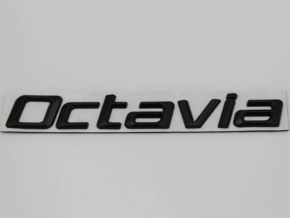 

Автологотип шильдик эмблема надпись Skoda Octavia A5 черная на кришку багажника