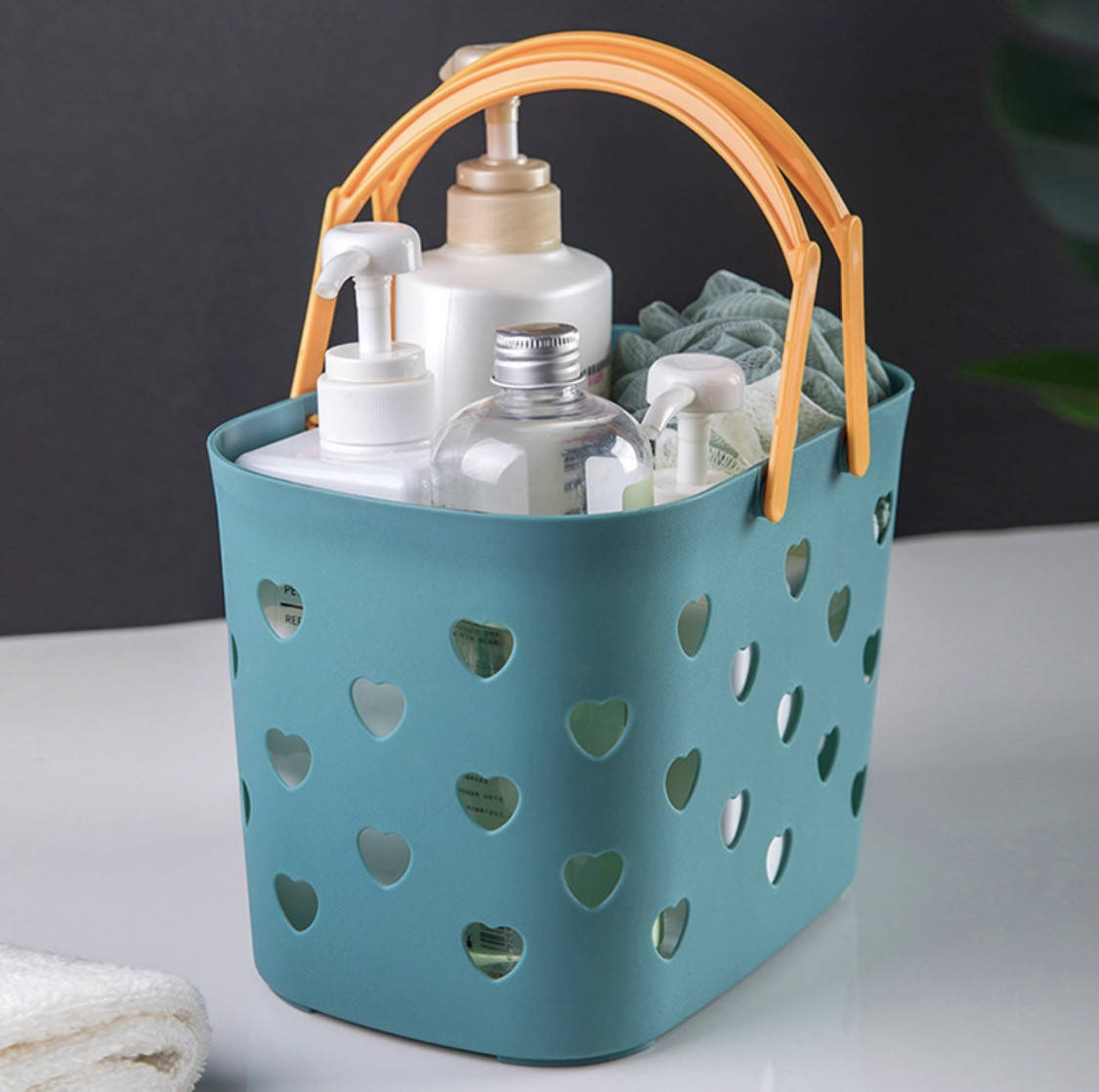 

Пластиковая сумка для ванных и банных принадлежностей. Темно-бирюзовая, Синий