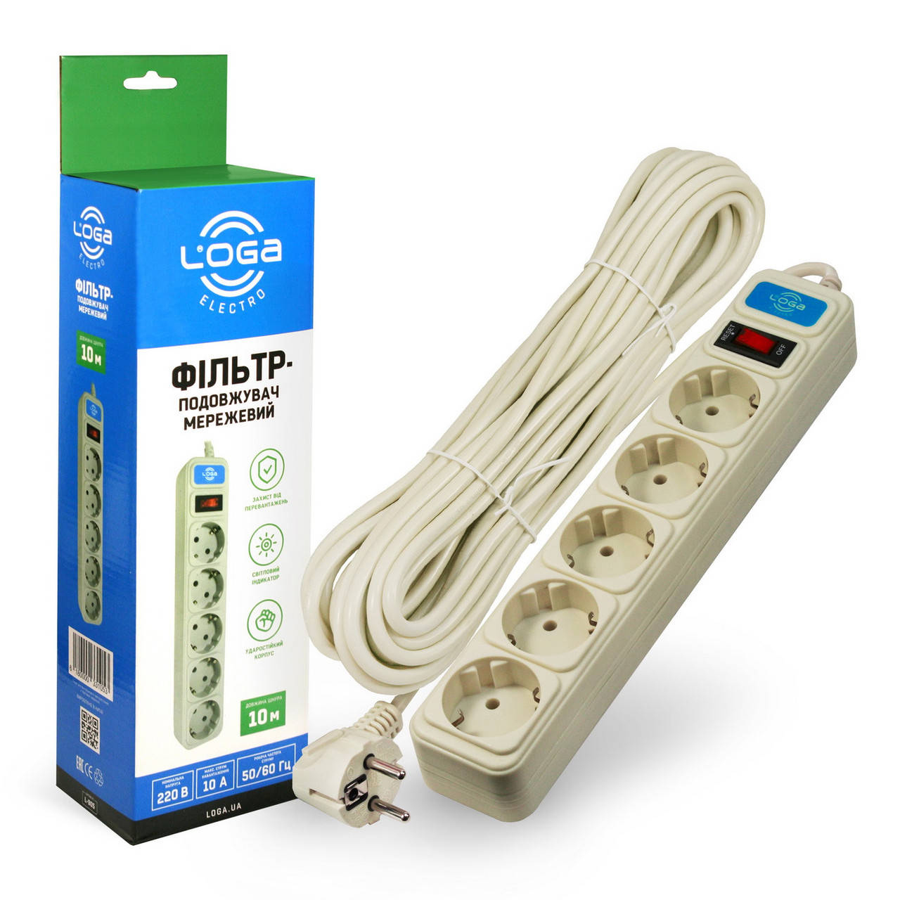 

Сетевой фильтр,"LOGA". 10м.