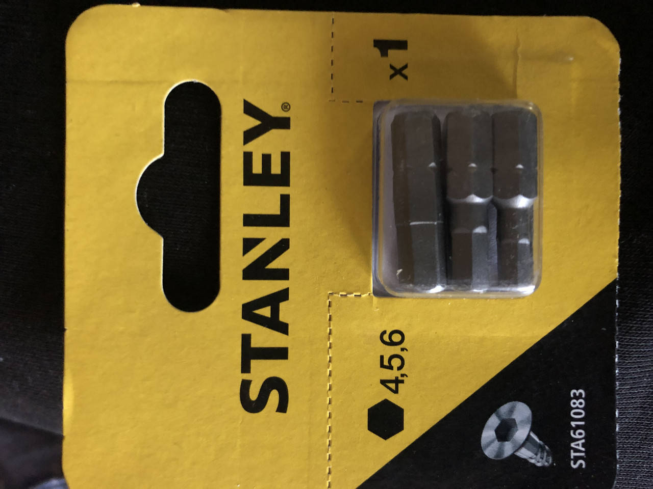 

Биты в наборе 3ед. (Hex 4, 5, 6 мм L=25 мм) Stanley STA61083