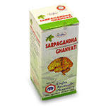 

Сарпагандха, Сарпаганда, Sarpagandha Ghan Vati, для снижении кровяного давления (40tab)