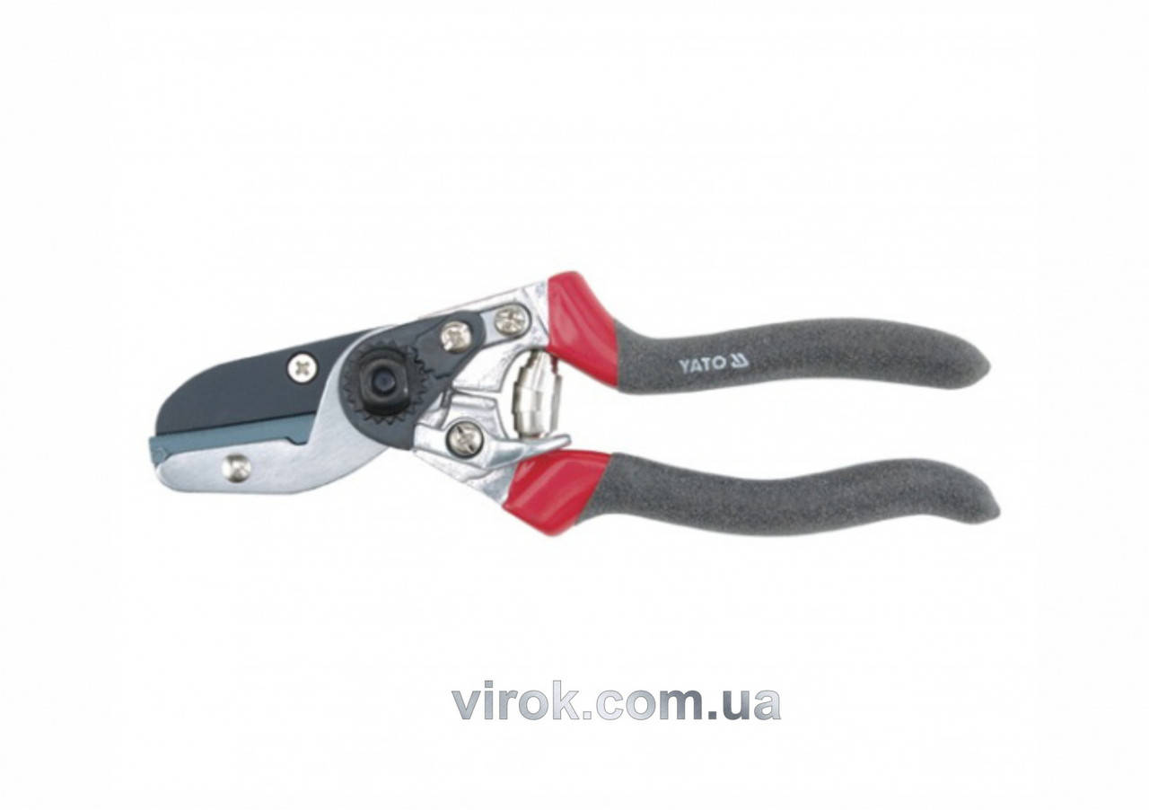 

Сікатор до гілок з опорною наковальньою YATO, l=200мм [12/72] YT-8802