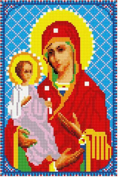 

Алмазная мозаика ColorArt 20х30 Божья матир с Иисусом DT717