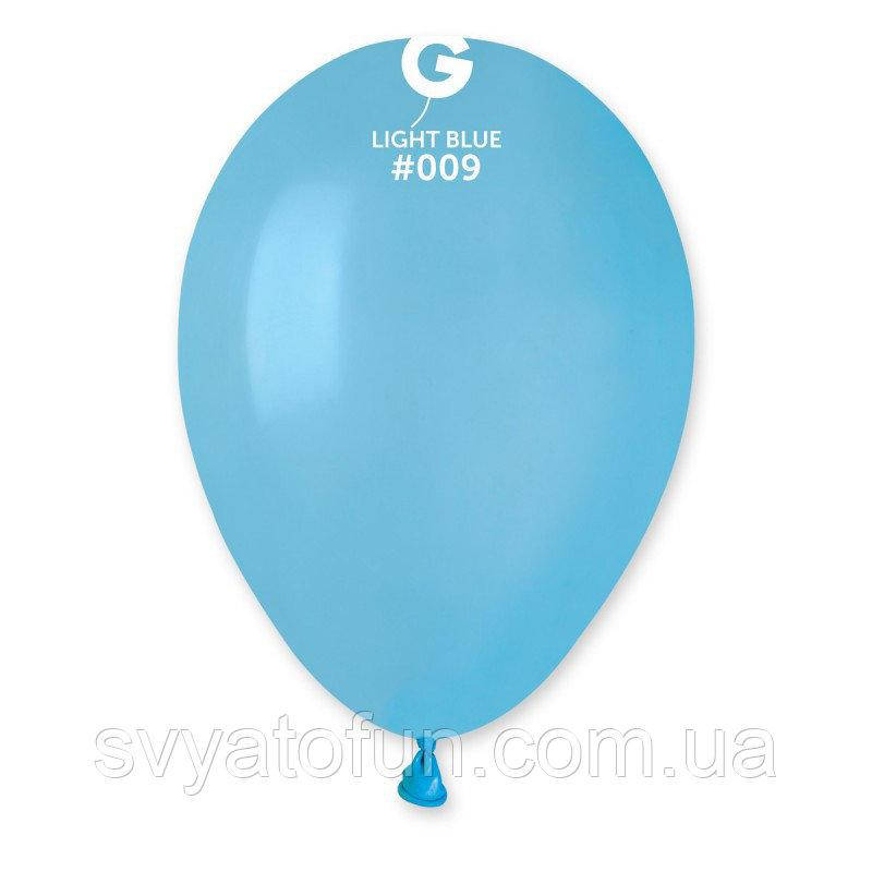 

Латексные воздушные шарики 8" пастель 09 голубой 100шт/уп Gemar