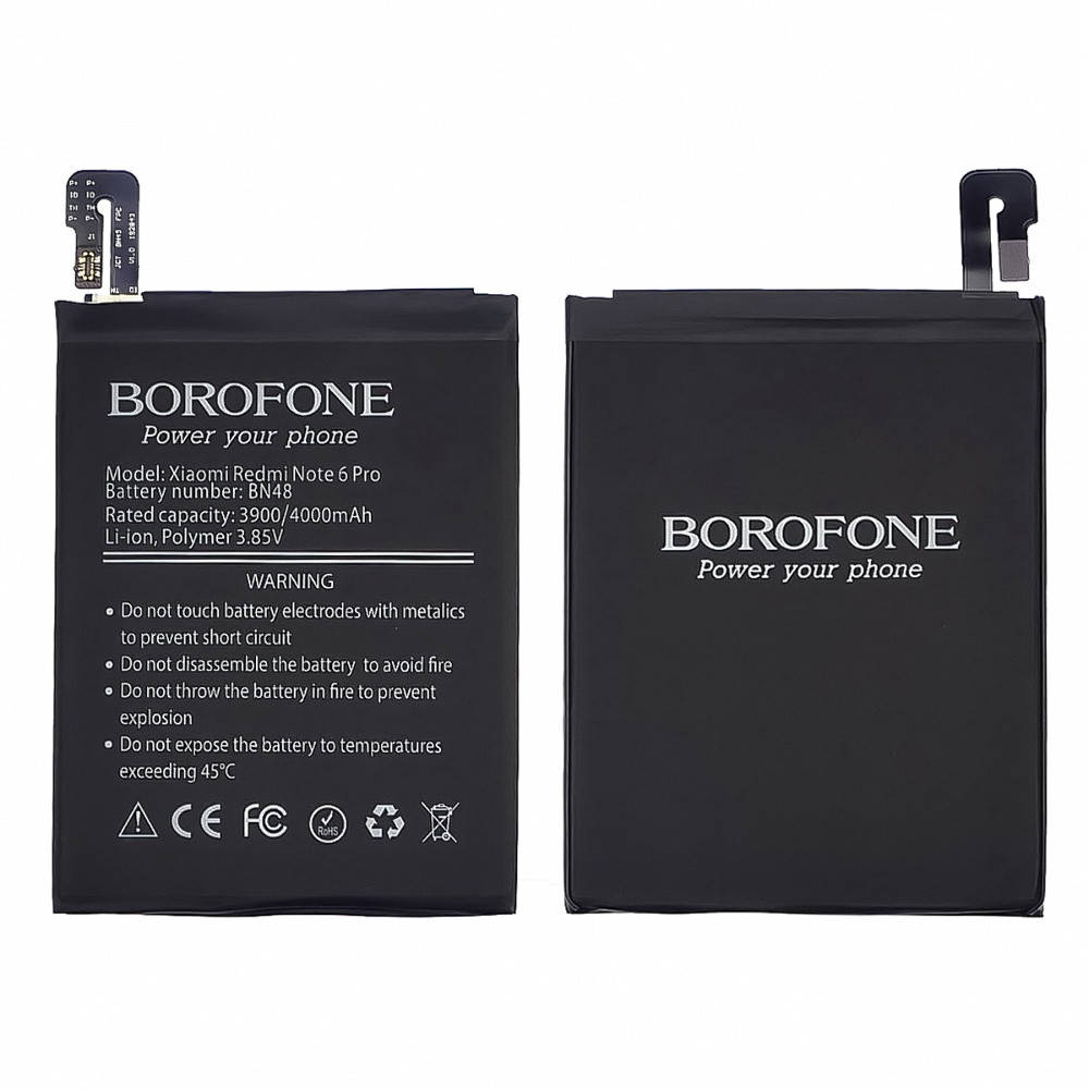 

Аккумулятор (батарея) Borofone BN48 для Xiaomi Redmi Note 6 Pro