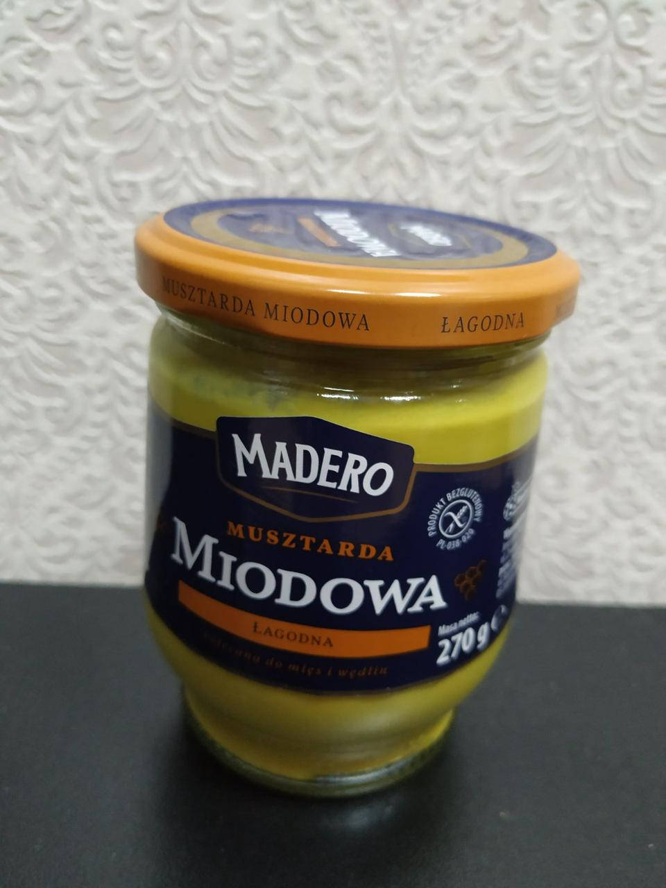 

Горчица медовая Madero Musztarda Miodowa 270 g. Польша.