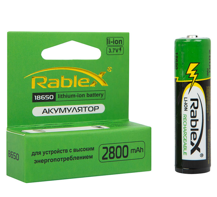 

Аккумулятор 18650 Li-on 3,7V 2800mAh с защитой