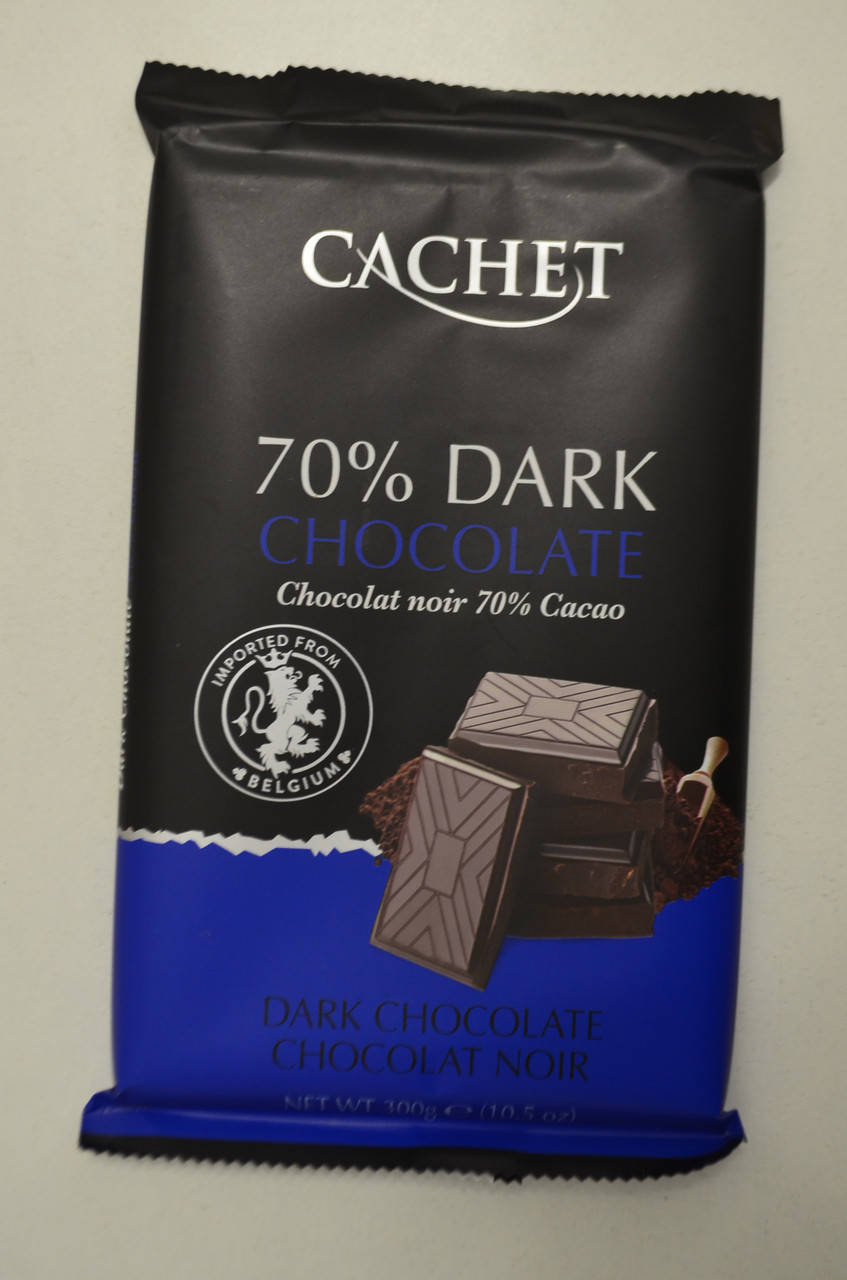 

Шоколад CACHET 70% экстра черный шоколад 300 г Бельгия