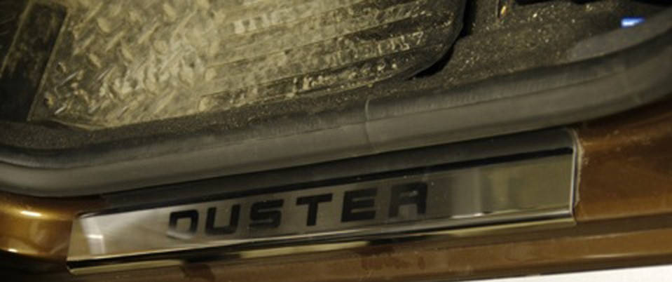

Накладки на пороги Renault duster (рено дастер), логотип гравировкой, нерж.