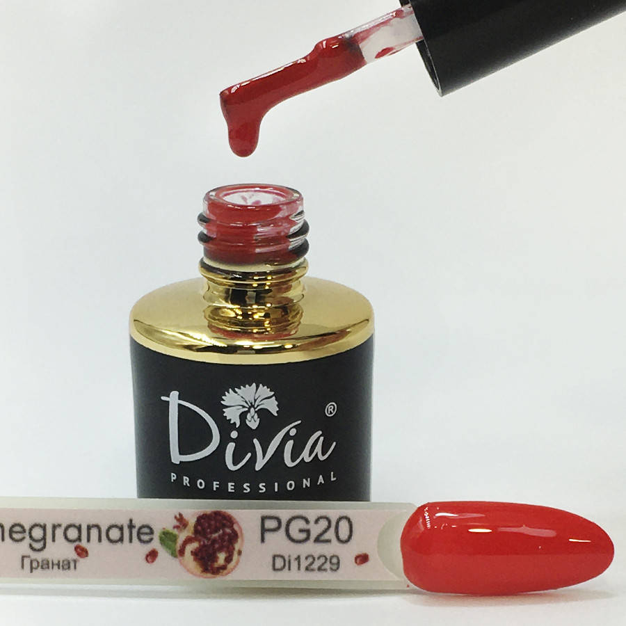 

Divia Гель-лак для ногтей Pomegranate №PG20