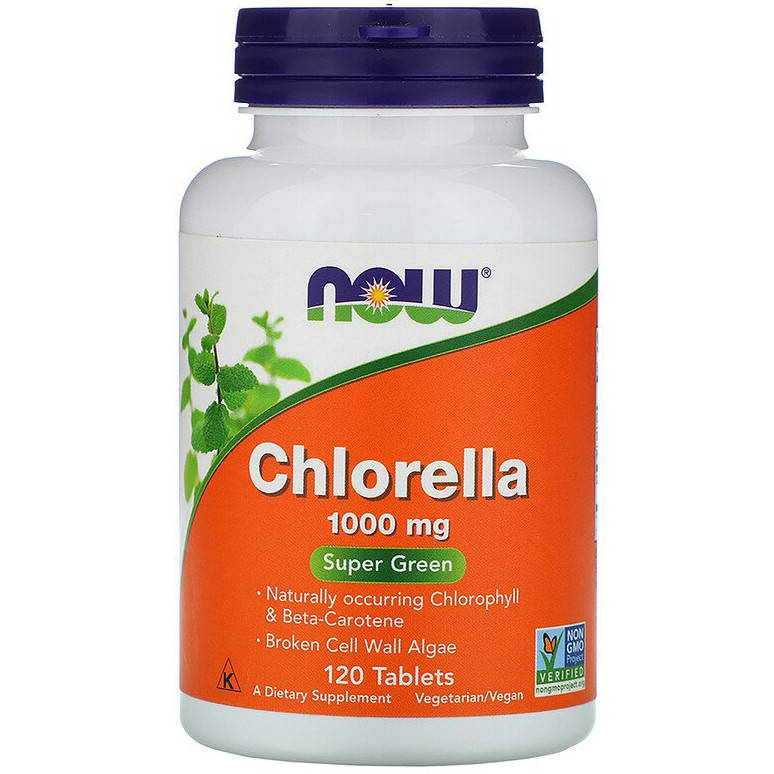 

Хлорелла NOW Foods "Chlorella" 1000 мг (120 таблеток)