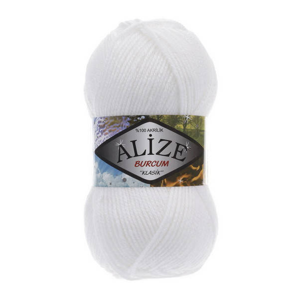 

55 Пряжа Alize Burcum Klasik белый