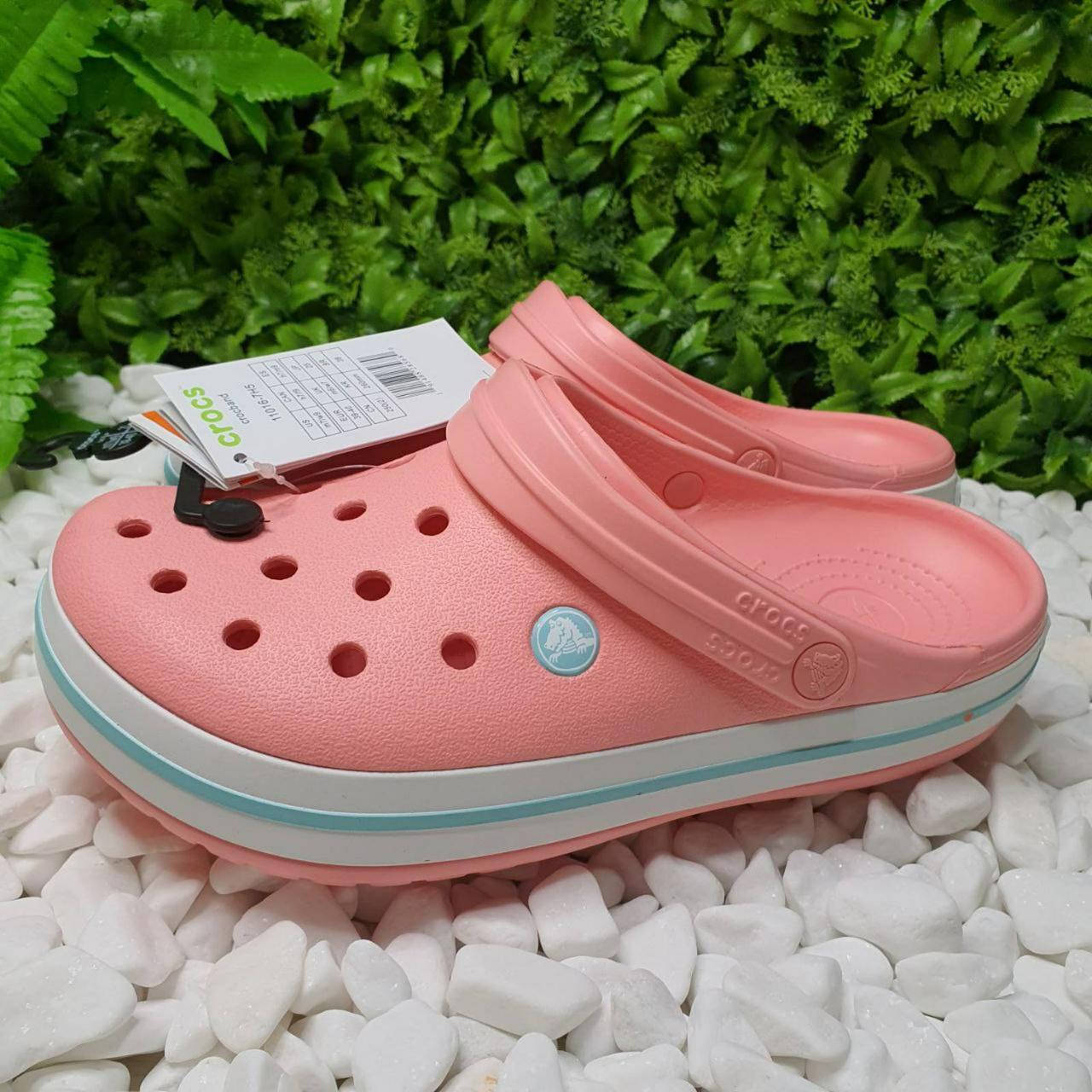 

Женские персиковые кроксы, нежные сабо Crocs оригинал 39, Сандалии