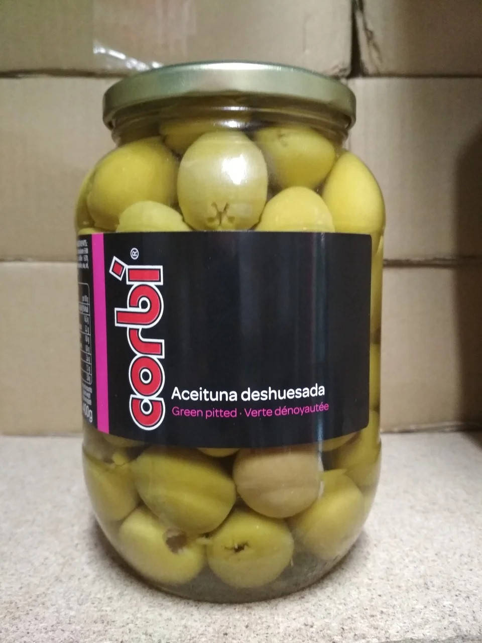 

Оливки зеленые без косточки Corbi Aceituna Gordal Deshuesada 835 г Испания