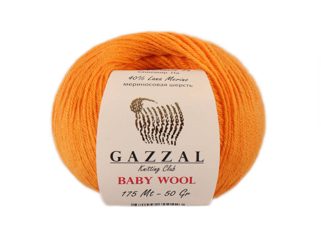 

Gazzal Baby Wool, Оранж №837, Персиковый