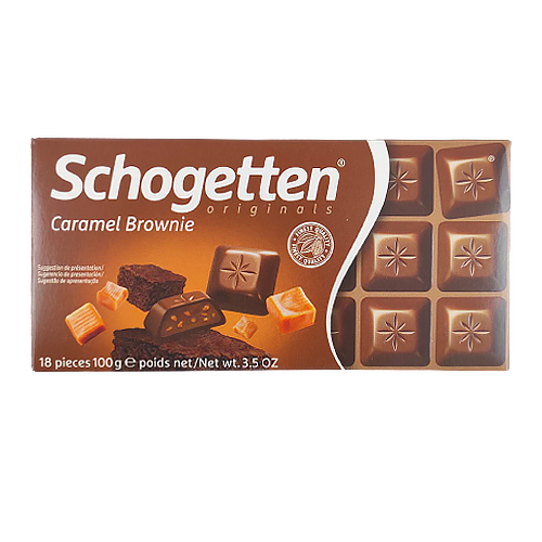 

Шоколад Шогеттен карамель брауні Schogetten caramel brownie 100g 15шт/ящ (Код : 00-00003797)