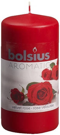 

Свеча ароматическая роза Bolsius 6х12 см 60/120-78Б, Красный