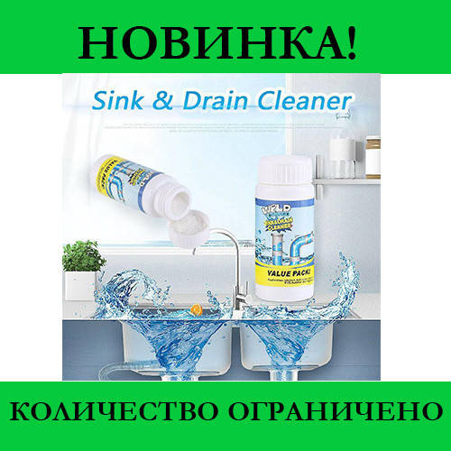 

Мощный очиститель для мойки и слива WILD Tornado Sink & Drain Cleaner, Выгодное