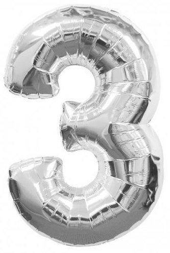 

Шар цифра серебрянный 3 размер 70 см