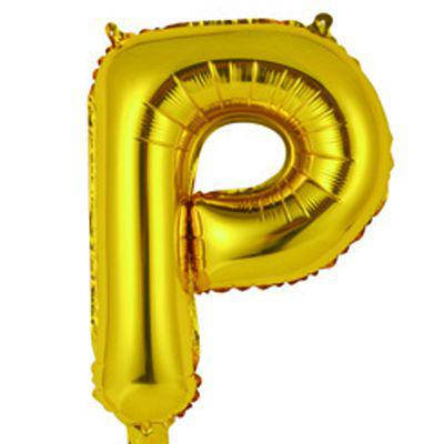 

Фольгированный шар буква "Р", 36 см, Золотистый