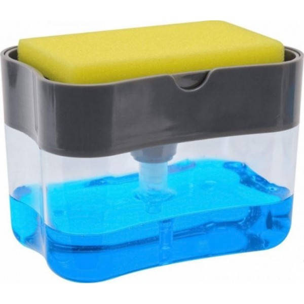 

Диспенсер Soap Pump Sponge Cadd для моющего средства с дозатором и подставкой для губки