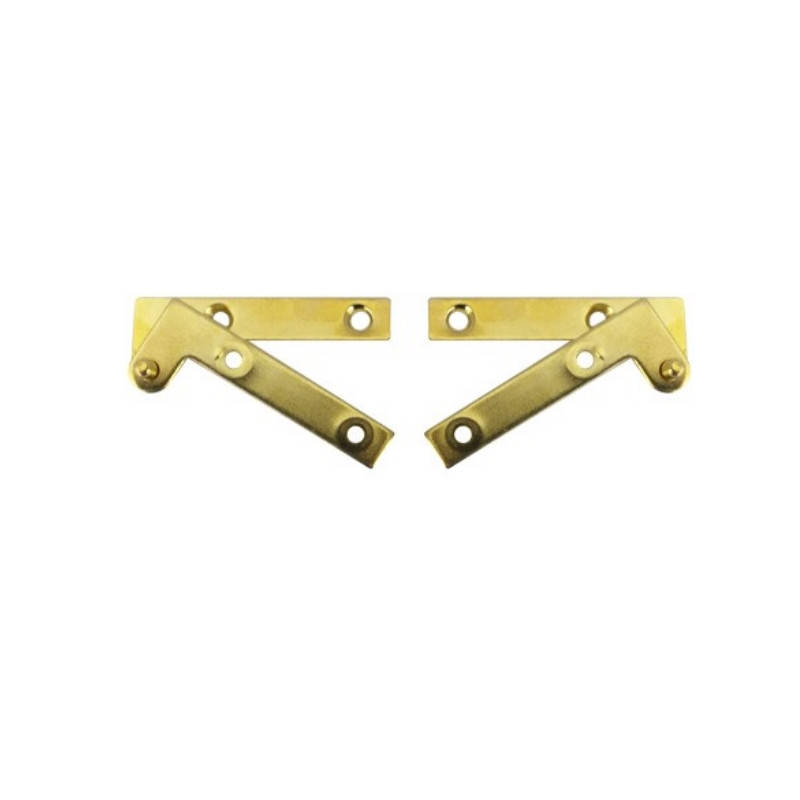 

Пяточные петли ZM48140 сталь позолоченная, комплект 2 шт верх/низ