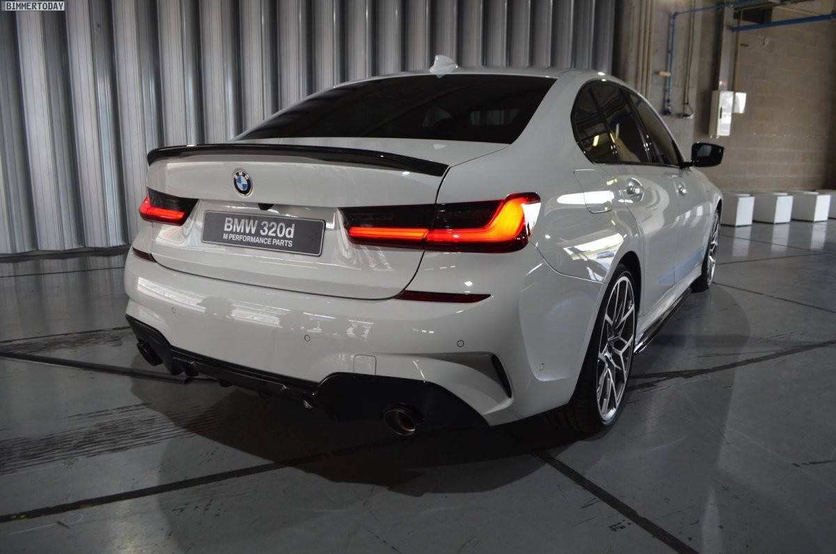 

Спойлер крышки багажника BMW 3 G20 M-performance (Черный глянец)