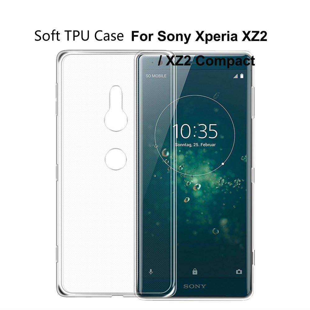 

Ультратонкий 0,3 мм чехол для Sony Xperia XZ2 прозрачный
