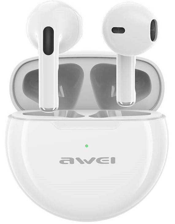 

Наушники Bluetooth AWEI T17 TWS BT5.0 32/250mAh White