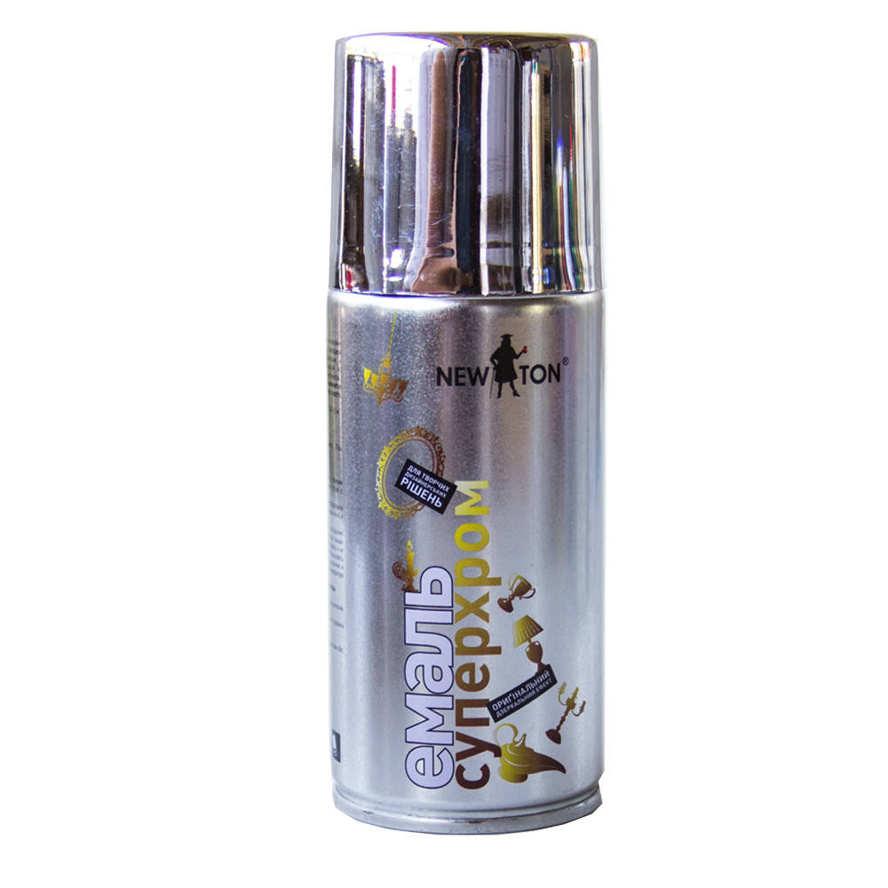 

Краска аэрозольная с эффектом хрома СЕРЕБРО New Ton 150мл, Золотистый