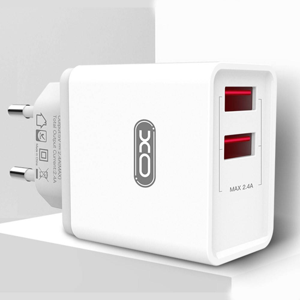 

Сетевое зарядное устройство XO L31 2USB/2.4A белый