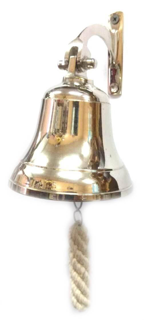 

Колокол рында бронзовая хром (d-10,h-15 см)(4")(300 г.), Индия