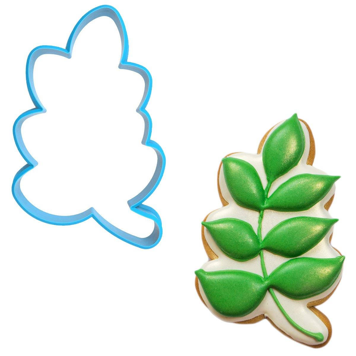 

Веточка фисташки вырубка для пряников 8*5 см (3D)