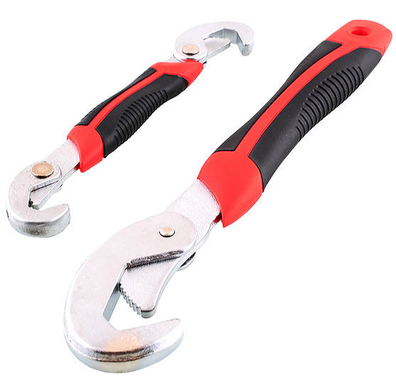 

Универсальный гаечный разводной ключ для сантехников авто инженеров Snap N Grip набор 2 шт